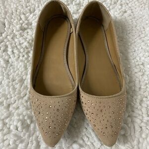 Gap Neutral Flats with Rhinestones, 8